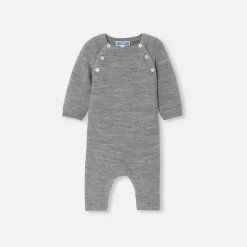 Baby merino wool jumpsuit