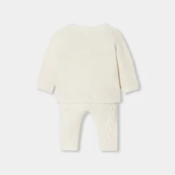 Baby set in cable knit