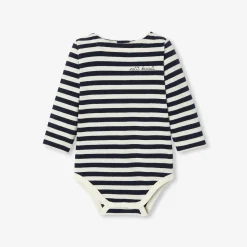 Baby striped bodysuit