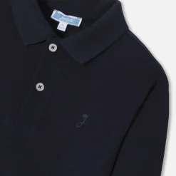 Boy long-sleeved polo