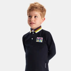 Boy long-sleeved polo