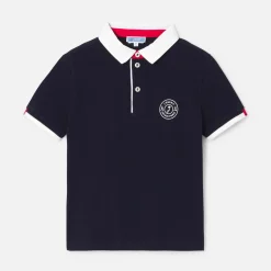 Boy short-sleeved polo shirt