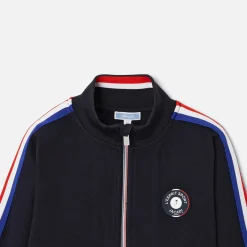 Boy stand-up collar cardigan