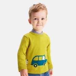 Fancy Intarsia baby boy sweater