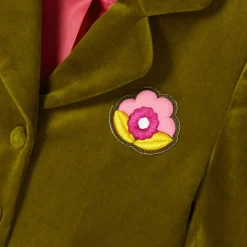 Girl blazer in smooth velvet