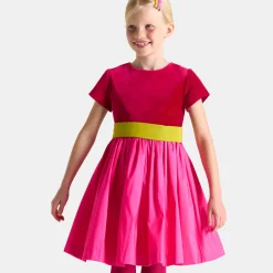 Girl color block dress