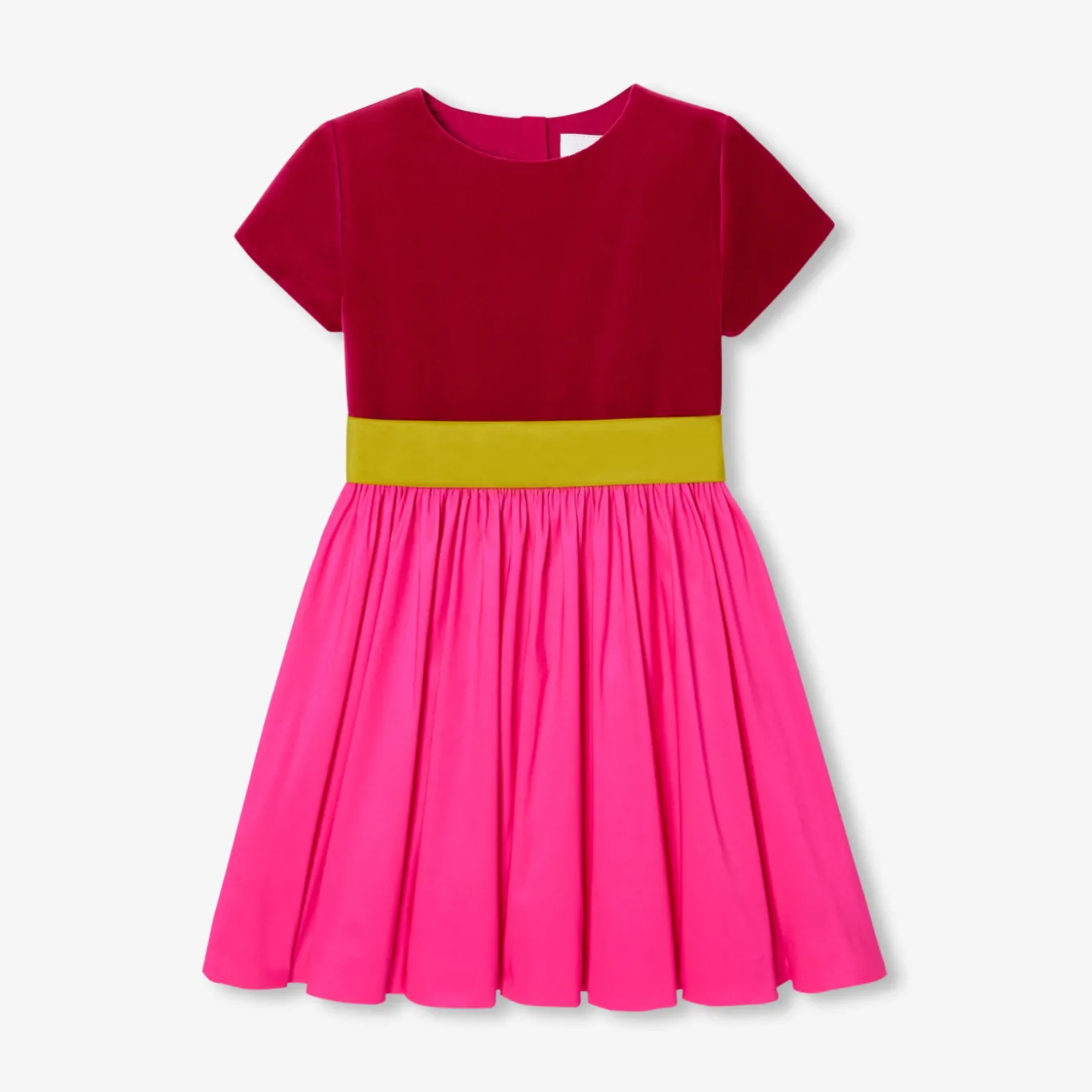 Girl color block dress