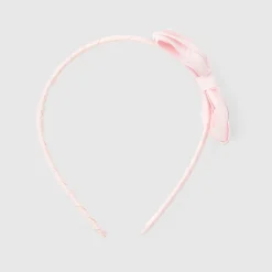 Girl headband with grosgrain bow
