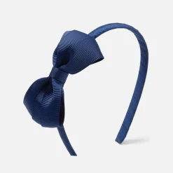 Girl headband with grosgrain bow