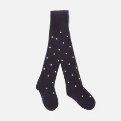 Girl Lurex polka dot tights