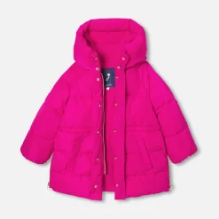 Girl mid-length padded jacket
