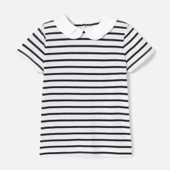 Girl striped polo shirt