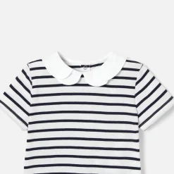 Girl striped polo shirt