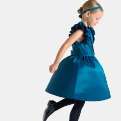 Girl taffeta dress