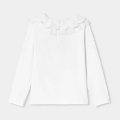 Girl T-shirt with a collar