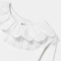 Girl T-shirt with a collar