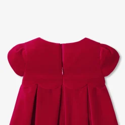 Holiday velvet baby dress