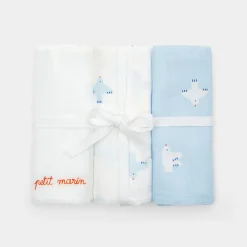 Set of 3 swaddling cloths